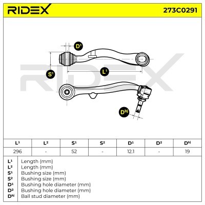 Control Arm RIDEX 273C0291 273C0291 - photo 8