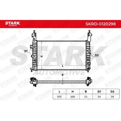 Radiator, Engine Cooling Stark SKRD-0120298 SKRD-0120298 - photo 10