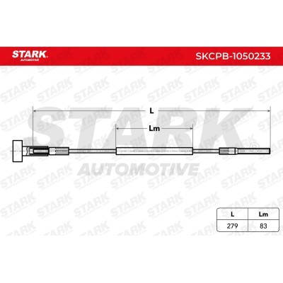 Cable Pull, Parking Brake Stark SKCPB-1050233 SKCPB-1050233 - photo 4