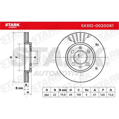 Brake Disc Stark SKBD-0020081 SKBD-0020081 - photo 6