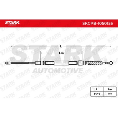 Cable Pull, Parking Brake Stark SKCPB-1050155 SKCPB-1050155 - photo 4