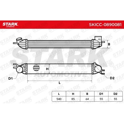 Intercooler, Charger Stark SKICC-0890081 SKICC-0890081 - photo 6