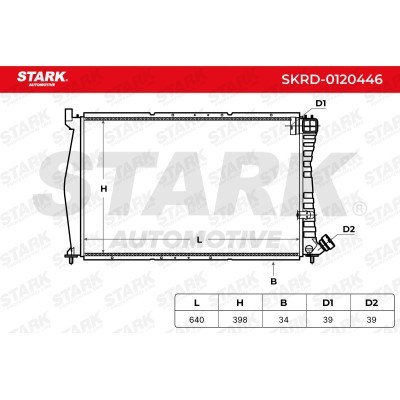 Radiator, Engine Cooling Stark SKRD-0120446 SKRD-0120446 - photo 4