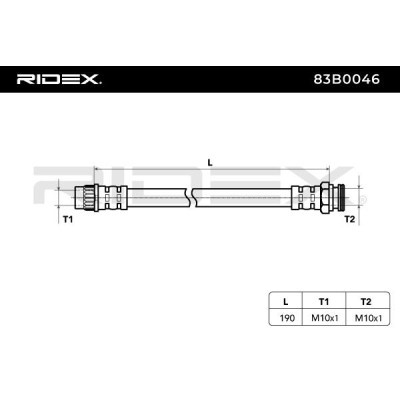 Brake Hose RIDEX 83B0046 83B0046 - photo 4