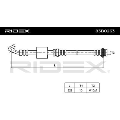 Brake Hose RIDEX 83B0263 83B0263 - photo 3