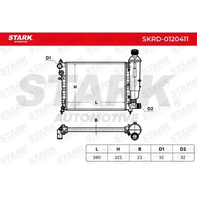Radiator, Engine Cooling Stark SKRD-0120411 SKRD-0120411 - photo 9