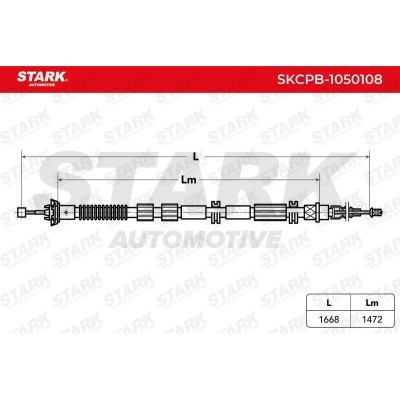 Cable Pull, Parking Brake Stark SKCPB-1050108 SKCPB-1050108 - photo 3
