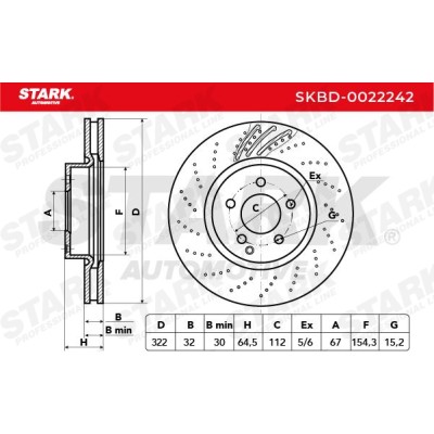 Brake Disc Stark SKBD-0022242 SKBD-0022242 - photo 6