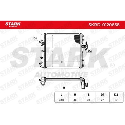 Radiator, Engine Cooling Stark SKRD-0120658 SKRD-0120658 - photo 5