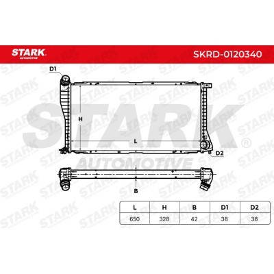 Radiator, Engine Cooling Stark SKRD-0120340 SKRD-0120340 - photo 5