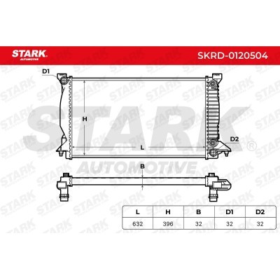 Radiator, Engine Cooling Stark SKRD-0120504 SKRD-0120504 - photo 5