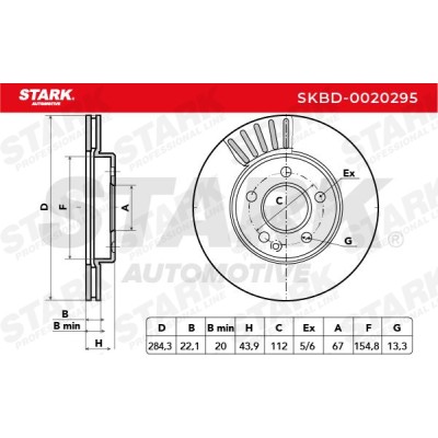 Brake Disc Stark SKBD-0020295 SKBD-0020295 - photo 5