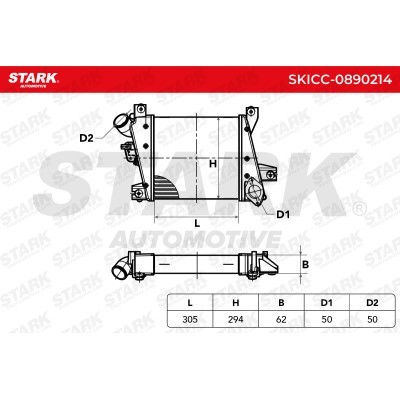 Intercooler, Charger Stark SKICC-0890214 SKICC-0890214 - photo 9