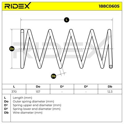 Suspension Spring RIDEX 188C0605 188C0605 - photo 5