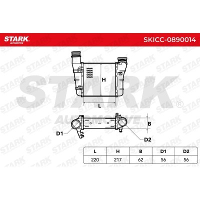 Intercooler, Charger Stark SKICC-0890014 SKICC-0890014 - photo 4