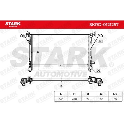Radiator, Engine Cooling Stark SKRD-0121257 SKRD-0121257 - photo 5