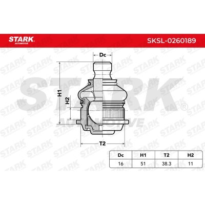 Ball Joint Stark SKSL-0260189 SKSL-0260189 - photo 5