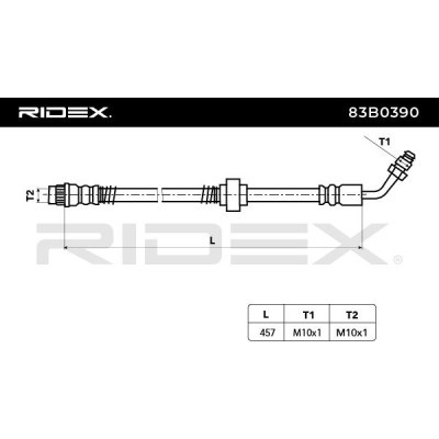 Brake Hose RIDEX 83B0390 83B0390 - photo 4