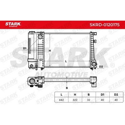 Radiator, Engine Cooling Stark SKRD-0120175 SKRD-0120175 - photo 6