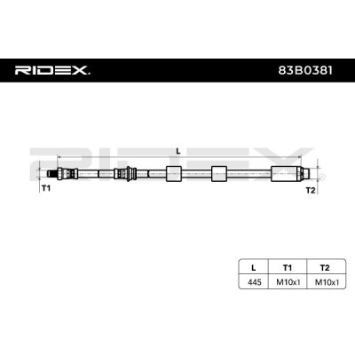 Brake Hose RIDEX 83B0381 83B0381 - photo 3