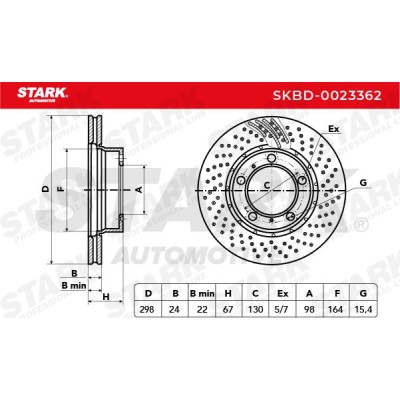 Brake Disc Stark SKBD-0023362 SKBD-0023362 - photo 5