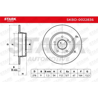 Brake Disc Stark SKBD-0022836 SKBD-0022836 - photo 5