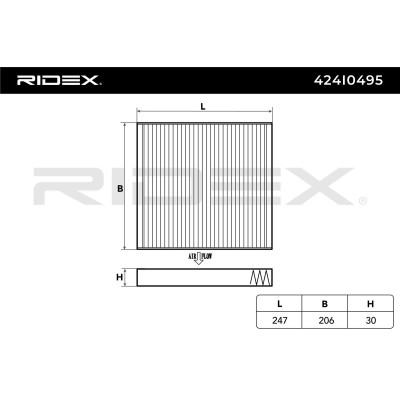 Cabin Air Filter RIDEX 424I0495 424I0495 - photo 6