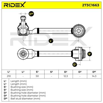 Control Arm RIDEX 273C1663 273C1663 - photo 5