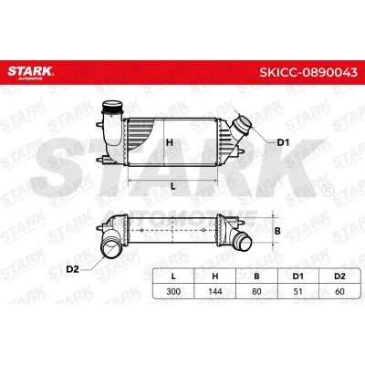 Intercooler, Charger Stark SKICC-0890043 SKICC-0890043 - photo 6