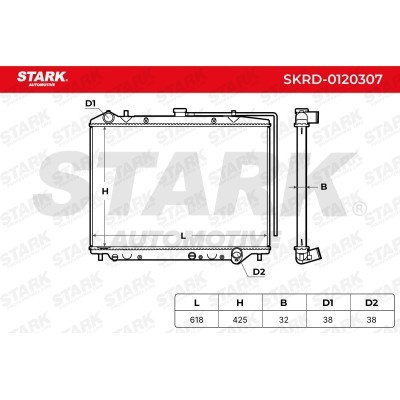Radiator, Engine Cooling Stark SKRD-0120307 SKRD-0120307 - photo 9