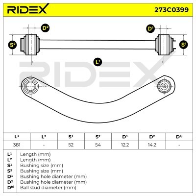 Control Arm RIDEX 273C0399 273C0399 - photo 4