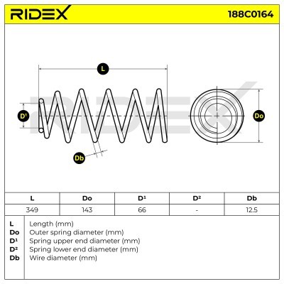 Suspension Spring RIDEX 188C0164 188C0164 - photo 4