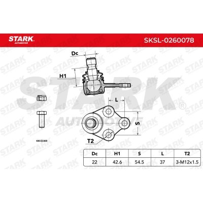 Ball Joint Stark SKSL-0260078 SKSL-0260078 - photo 5