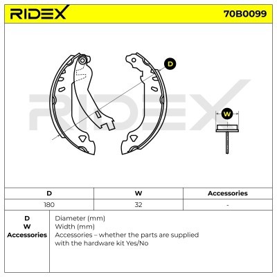 Brake Pads Set RIDEX 70B0099 70B0099 - photo 5