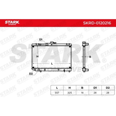 Radiator, Engine Cooling Stark SKRD-0120216 SKRD-0120216 - photo 7