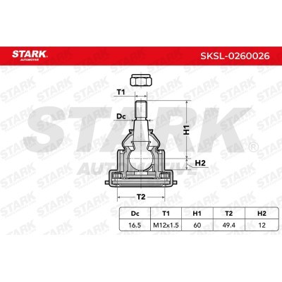 Ball Joint Stark SKSL-0260026 SKSL-0260026 - photo 5