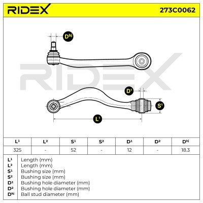Control Arm RIDEX 273C0062 273C0062 - photo 3