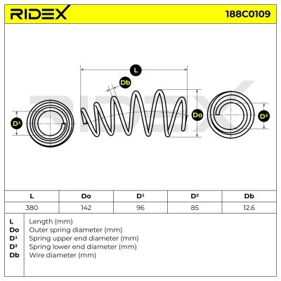 Suspension Spring RIDEX 188C0109 188C0109 - photo 5