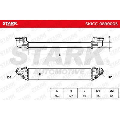 Intercooler, Charger Stark SKICC-0890005 SKICC-0890005 - photo 5
