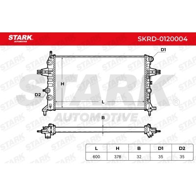 Radiator, Engine Cooling Stark SKRD-0120004 SKRD-0120004 - photo 5