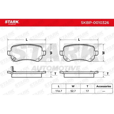 Brake Pads Set Stark SKBP-0010326 SKBP-0010326 - photo 4