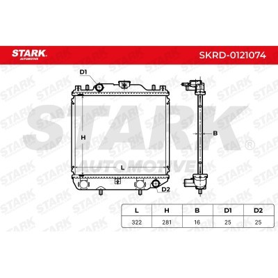 Radiator, Engine Cooling Stark SKRD-0121074 SKRD-0121074 - photo 10