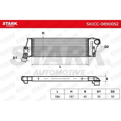 Intercooler, Charger Stark SKICC-0890052 SKICC-0890052 - photo 5