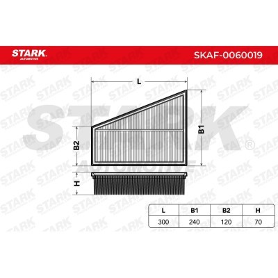 Air Filter Stark SKAF-0060019 SKAF-0060019 - photo 3
