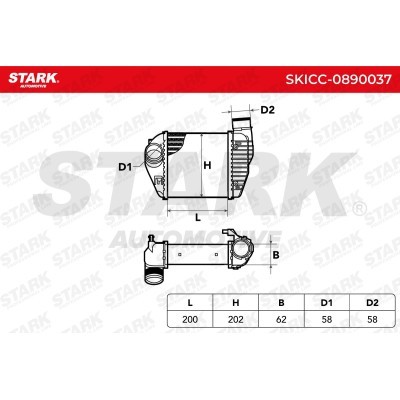Intercooler, Charger Stark SKICC-0890037 SKICC-0890037 - photo 5