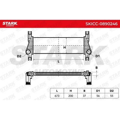 Intercooler, Charger Stark SKICC-0890246 SKICC-0890246 - photo 6