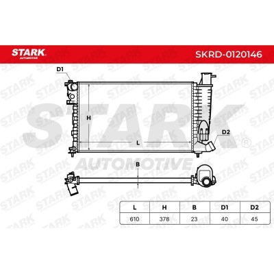 Radiator, Engine Cooling Stark SKRD-0120146 SKRD-0120146 - photo 5