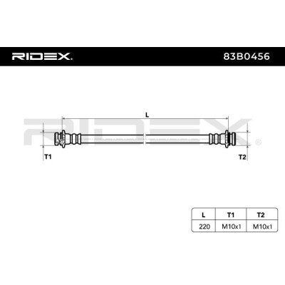 Brake Hose RIDEX 83B0456 83B0456 - photo 4