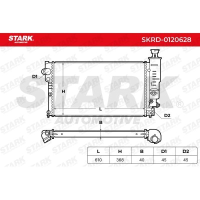 Radiator, Engine Cooling Stark SKRD-0120628 SKRD-0120628 - photo 5