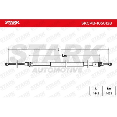 Cable Pull, Parking Brake Stark SKCPB-1050128 SKCPB-1050128 - photo 3